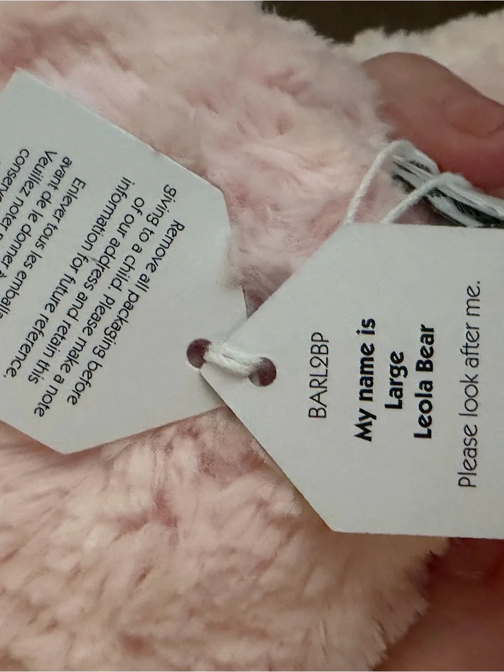 Jellycat Large Leola baby pink Bear 🐻